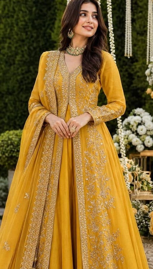 Badshah Begum Handcrafted Bridal Dress thumbnail 2