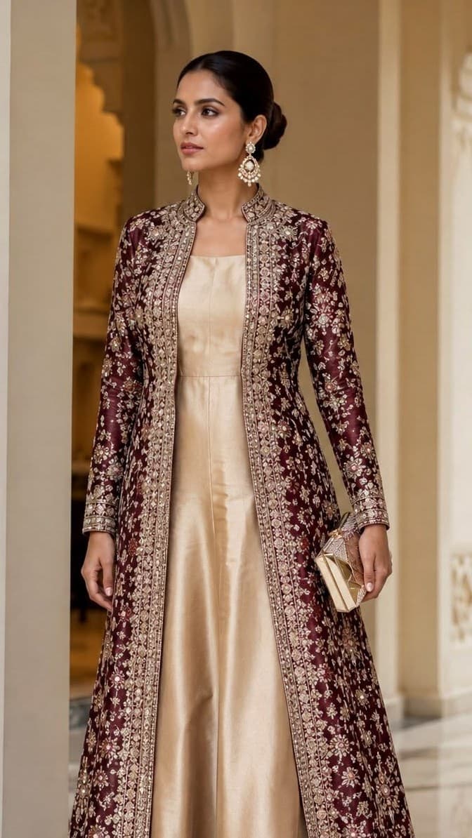 Zuleikha Embroidered Maxi Dress thumbnail 2