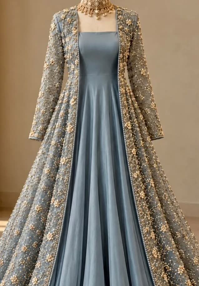 Roshni Embroidered Maxi Dress thumbnail 2