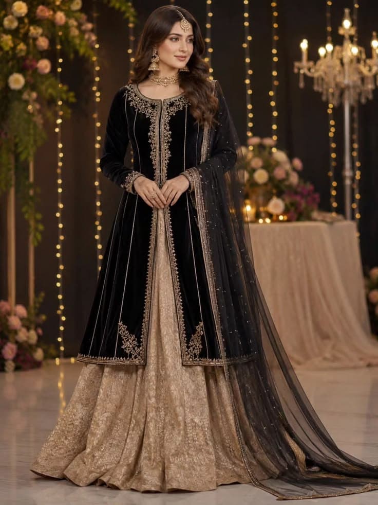 Anum Handcrafted Party Dress - Party Wear Wholesale Pakistani Suit