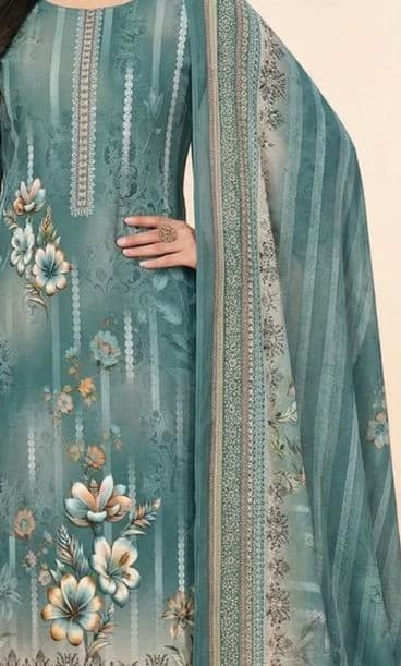 Bahaar Embroidered Lawn Suit thumbnail 3