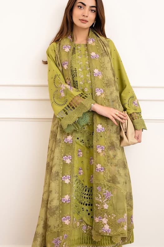Nisa Embroidered Lawn Suit thumbnail 2