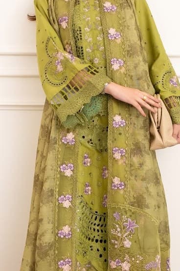 Nisa Embroidered Lawn Suit thumbnail 3