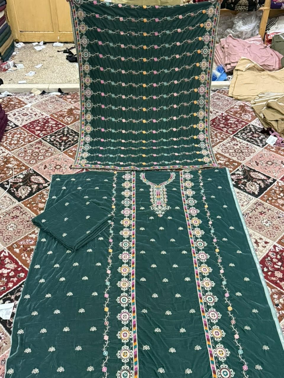 Zarina Royal Velvet Suit - Luxury Velvet Wholesale Pakistani Suit